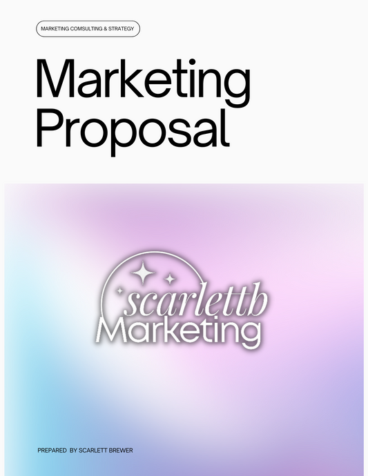 Marketing Proposal Packet Template